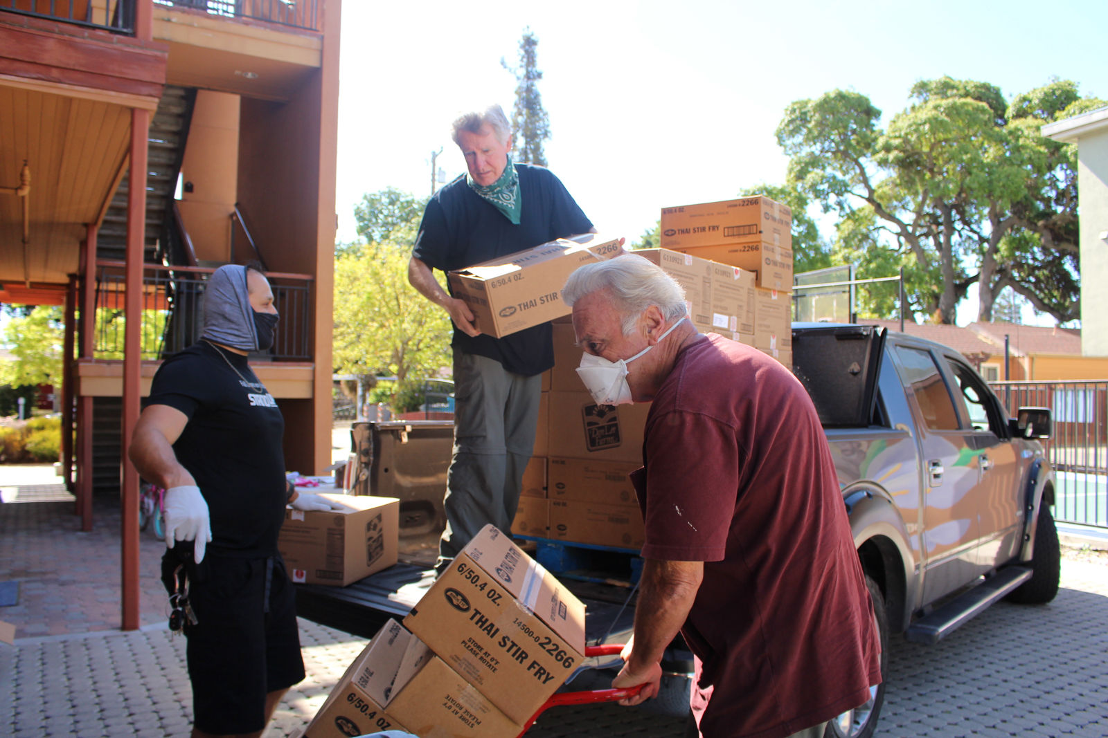 Volunteers at the center in North Fair Oaks